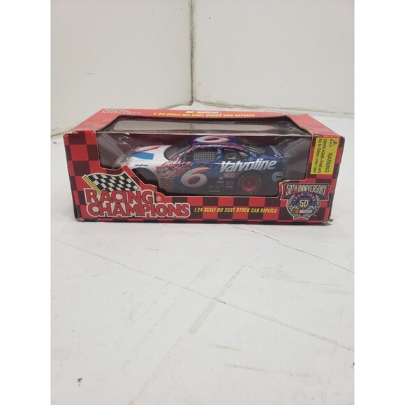 1998 Racing Champions Nascar 50th Anniversary Mark Martin #6 Valvoline Stock Car - Picture 1 of 8